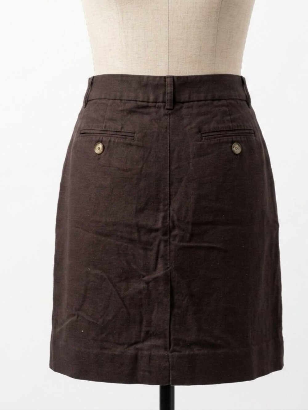 Mossimo Stretch Brown Cotton Mini Skirt - Picture 3 of 6